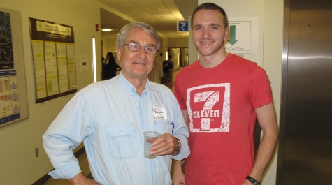 Professor (and Chair) Eric Bradley and Marc Presler '10